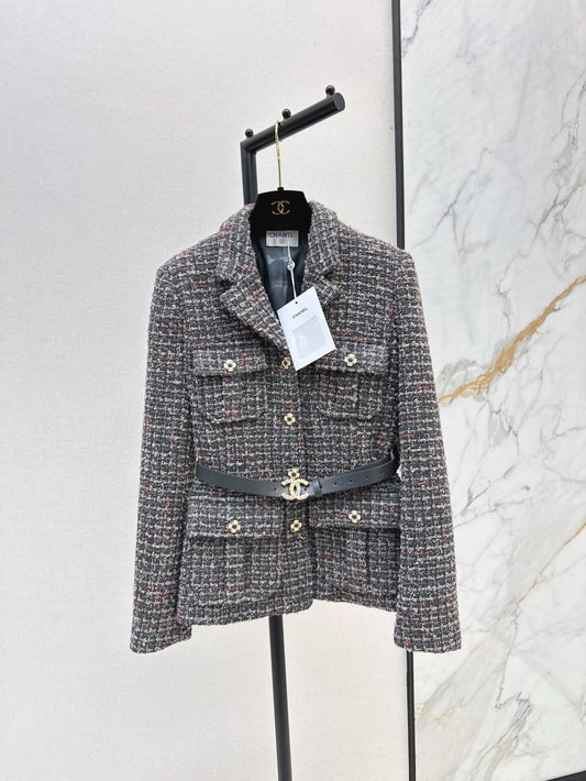 Ch 25ss woven belt jacket