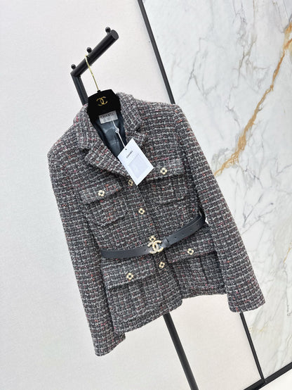 Ch 25ss woven belt jacket