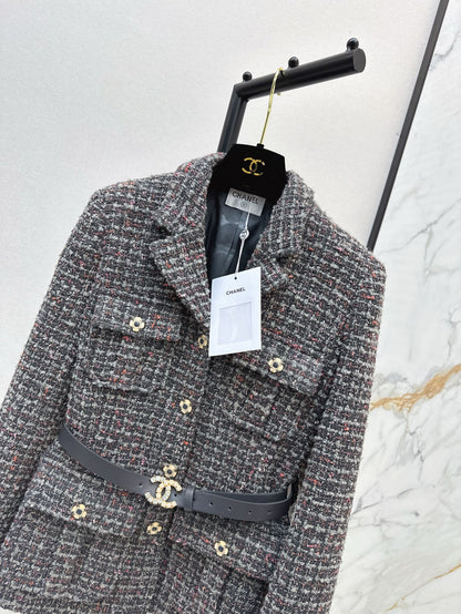 Ch 25ss woven belt jacket