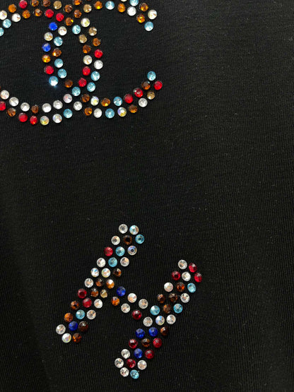 ch 25ss rhinestone t-shirt