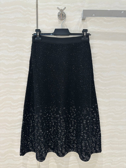 Ch 25ss beaded skirt