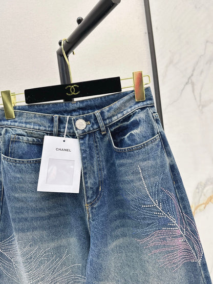 ch 25ss rhinestone jeans