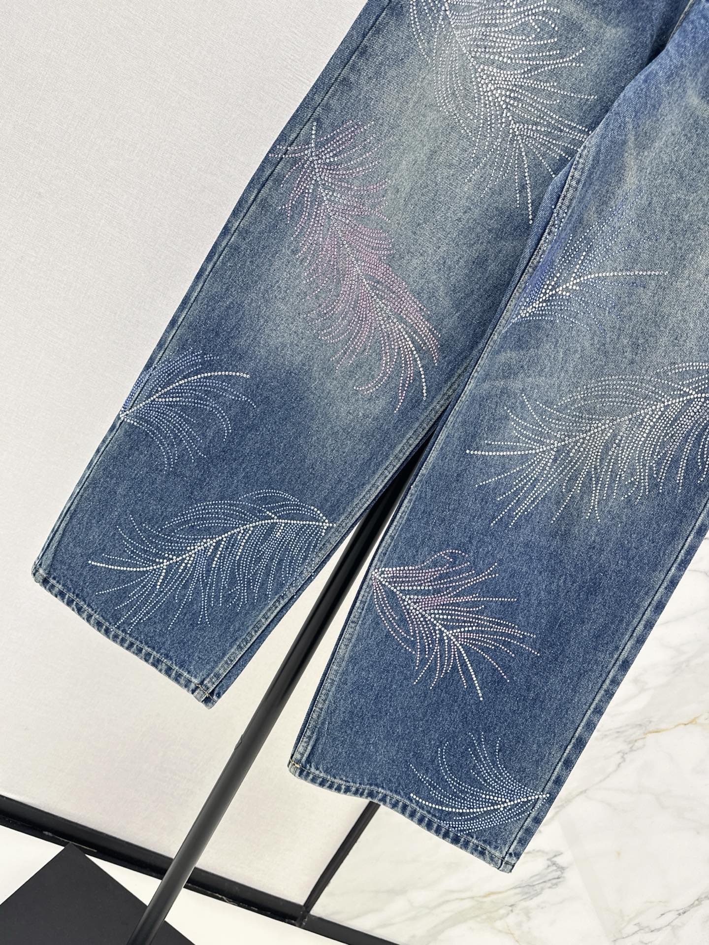 ch 25ss rhinestone jeans