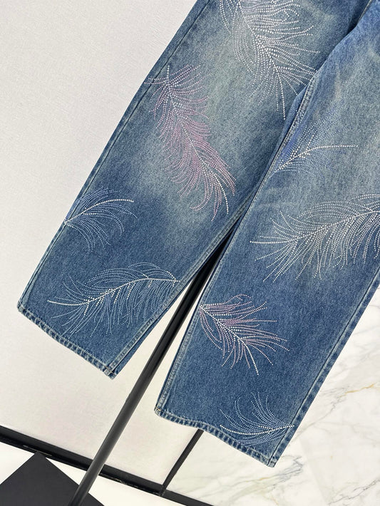 ch 25ss rhinestone jeans