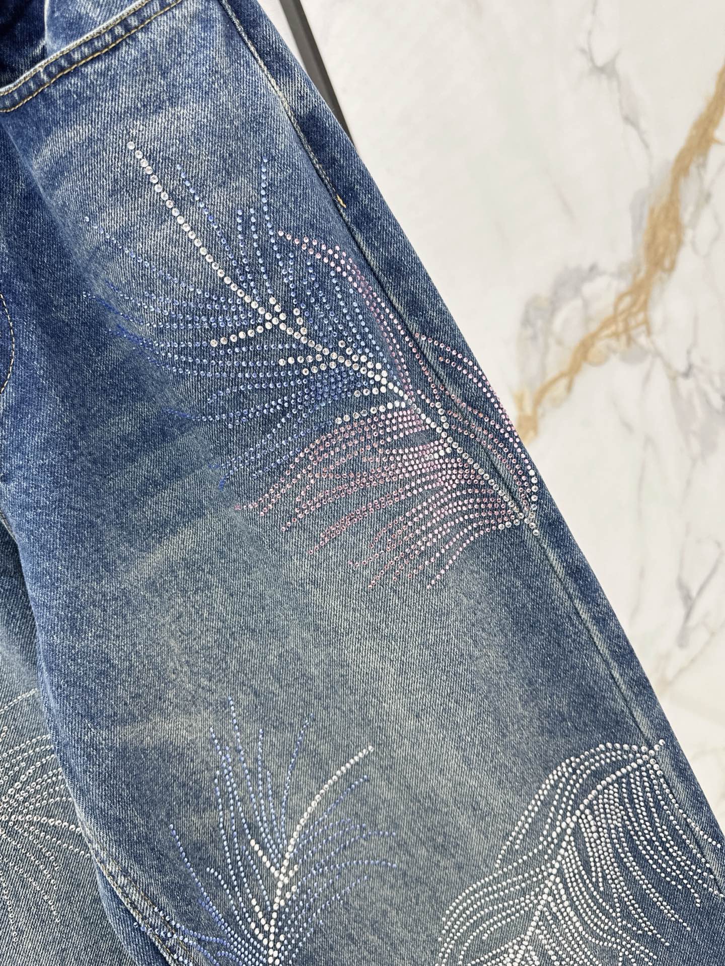 ch 25ss rhinestone jeans