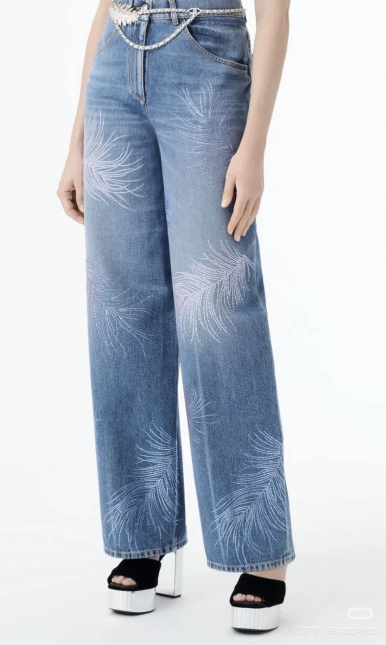 ch 25ss rhinestone jeans