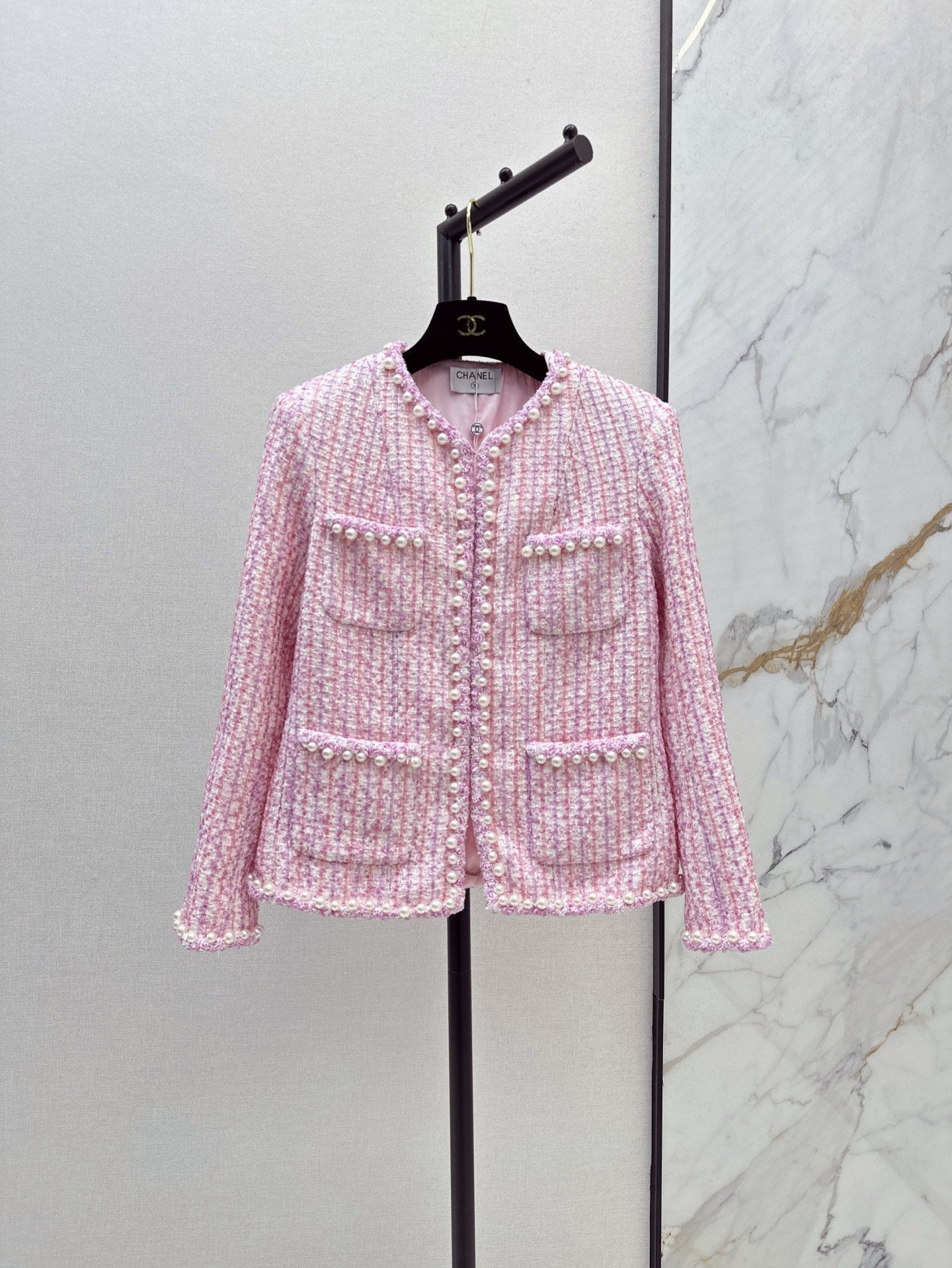 Ch 25ss pearl woven jacket