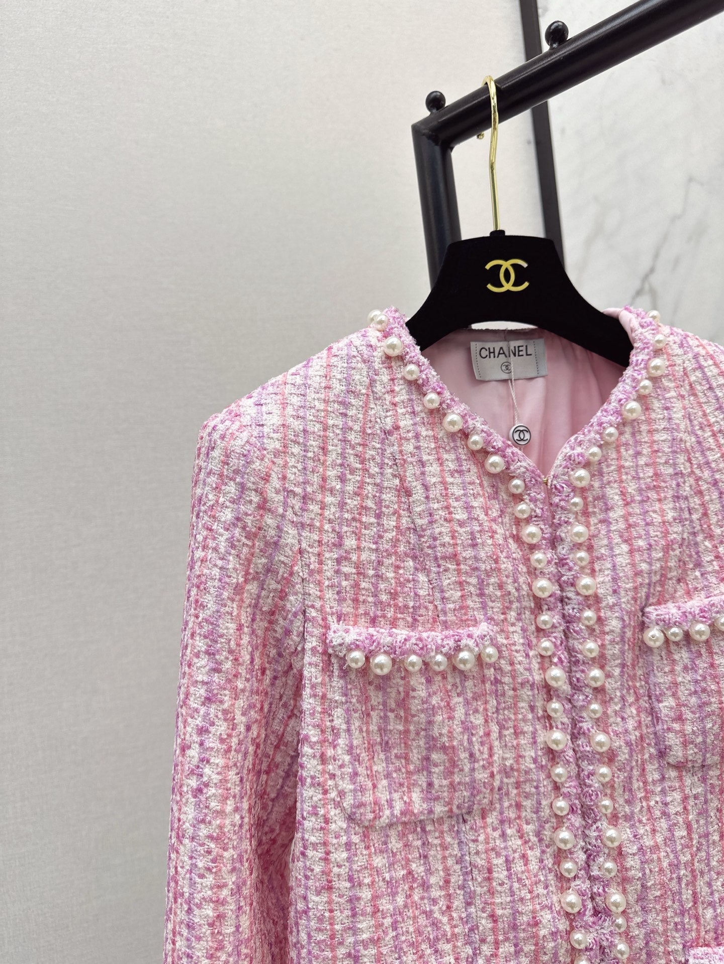 Ch 25ss pearl woven jacket