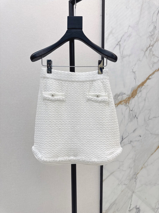 ch 25ss knit skirt