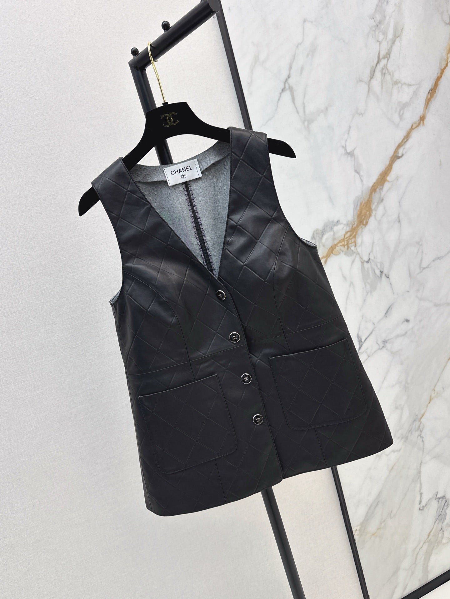 Ch 25ss genuine leather vest