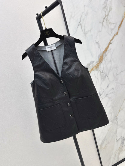 Ch 25ss genuine leather vest
