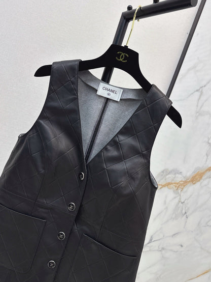 Ch 25ss genuine leather vest