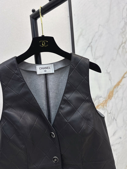 Ch 25ss genuine leather vest