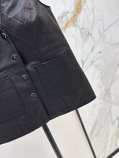 Ch 25ss genuine leather vest