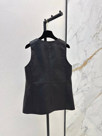 Ch 25ss genuine leather vest