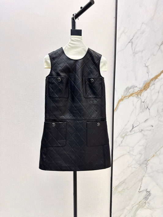 Ch 25ss genuine leather dress
