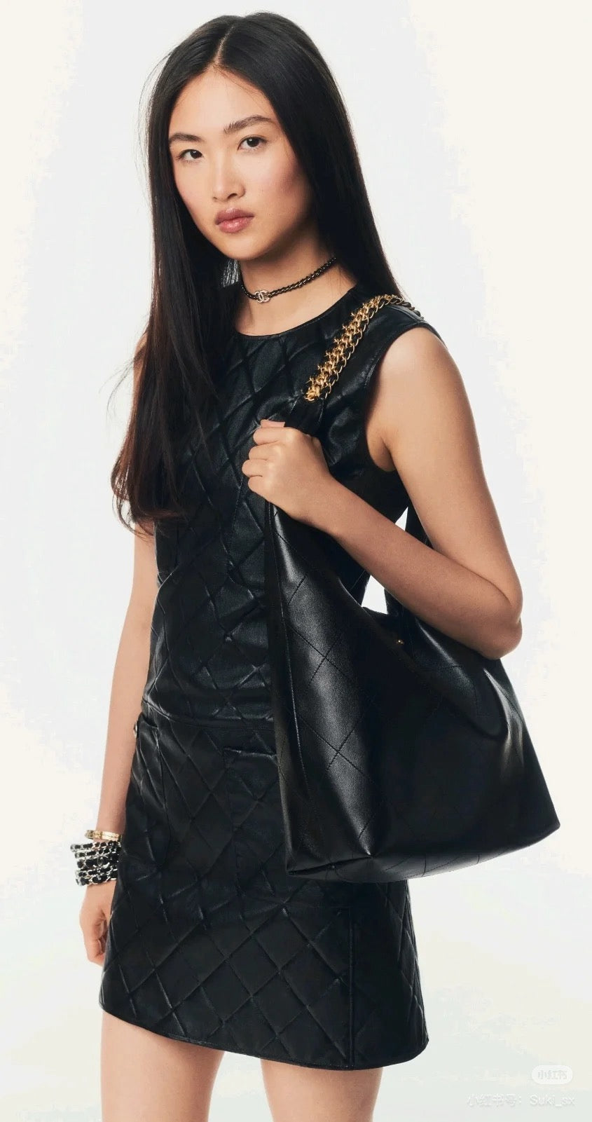 Ch 25ss genuine leather dress