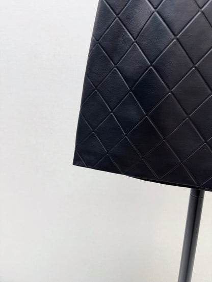 Ch 25ss genuine leather skirt