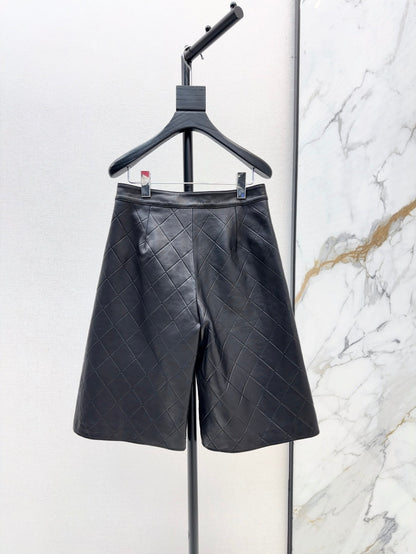 Ch 25ss genuine leather shorts