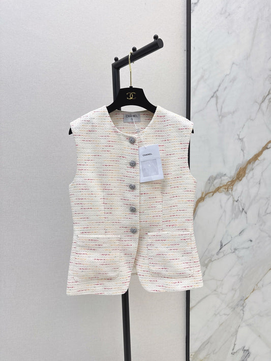 Ch 25ss woven vest