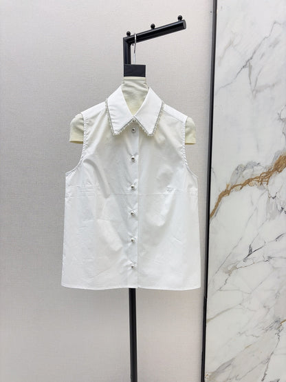 Ch 25ss beaded vest