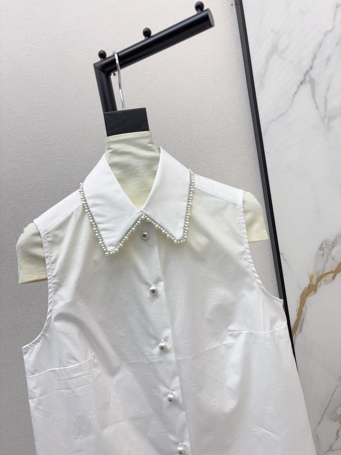 Ch 25ss beaded vest
