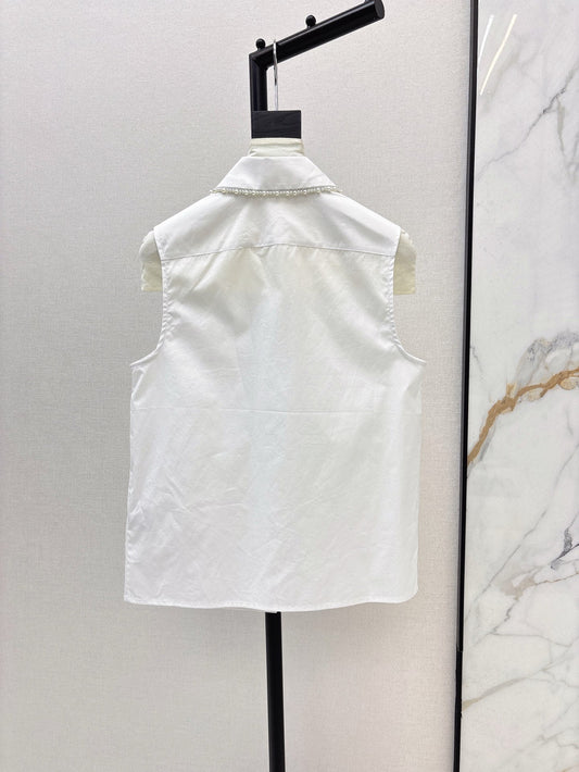 Ch 25ss beaded vest