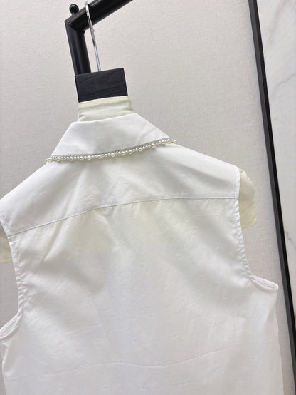 Ch 25ss beaded vest