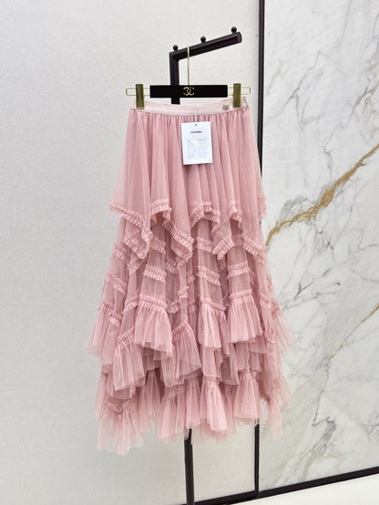 ch 25ss ruffle skirt