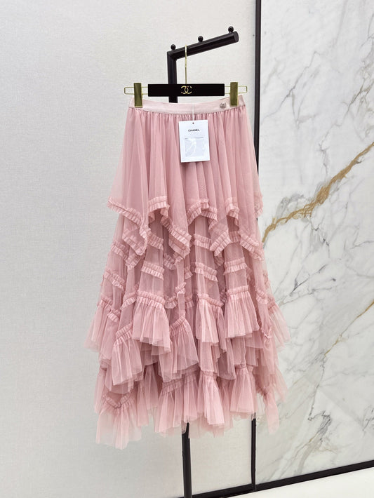 ch 25ss ruffle skirt