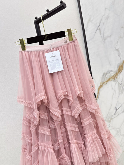 ch 25ss ruffle skirt