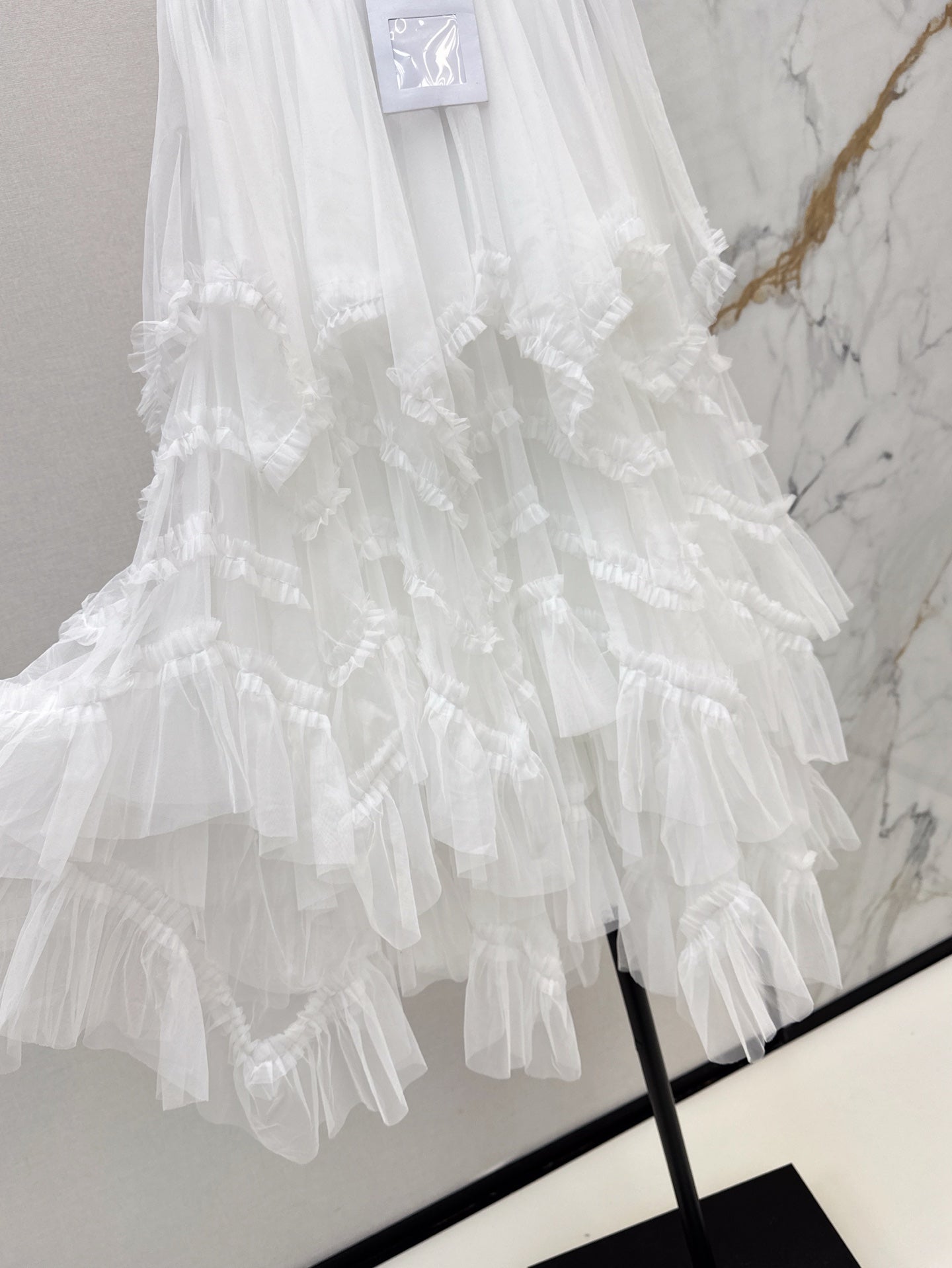 ch 25ss ruffle skirt