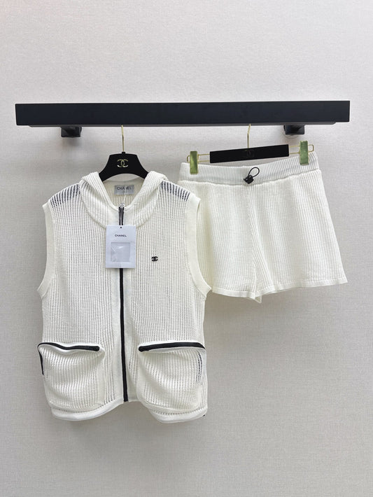 Ch 25ss knit hollow set