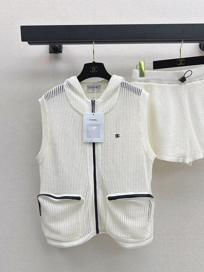 Ch 25ss knit hollow set