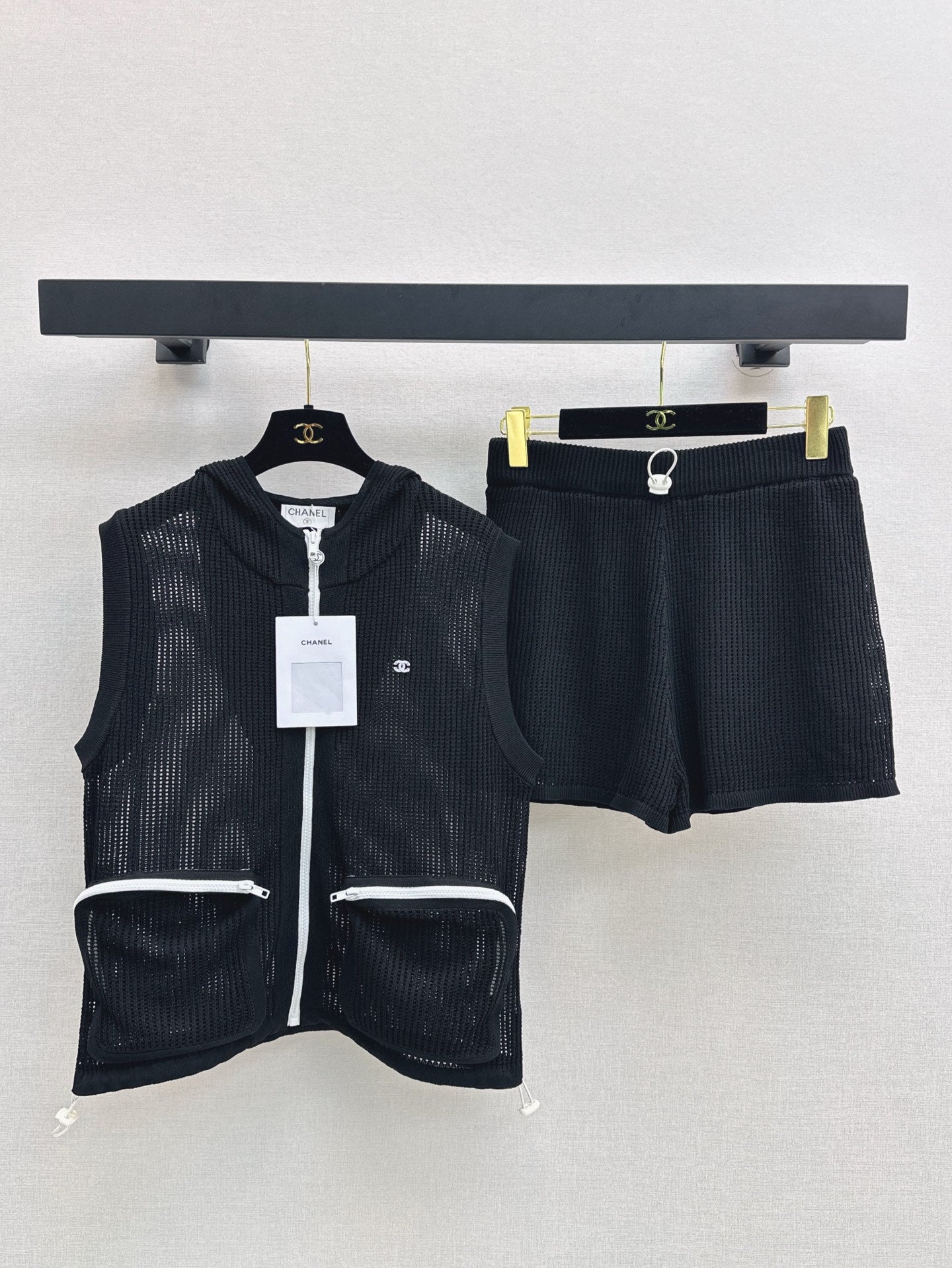 Ch 25ss knit hollow set