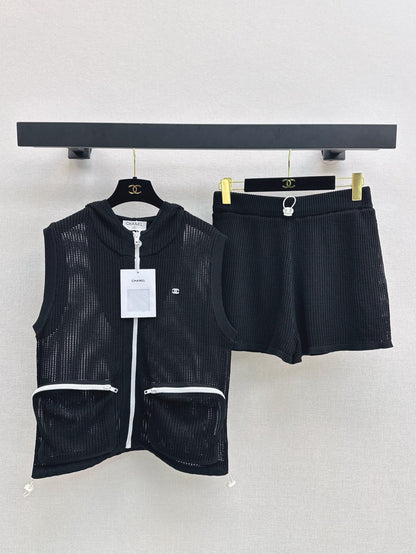 Ch 25ss knit hollow set