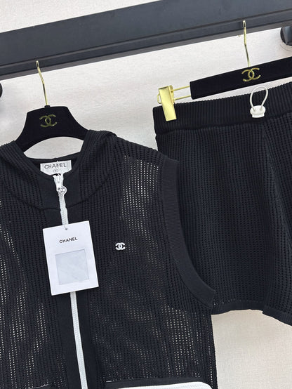 Ch 25ss knit hollow set