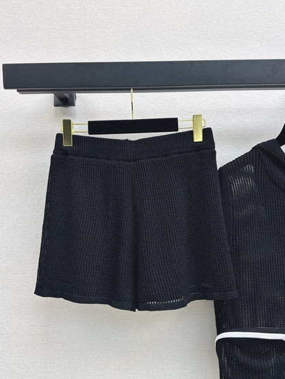 Ch 25ss knit hollow set