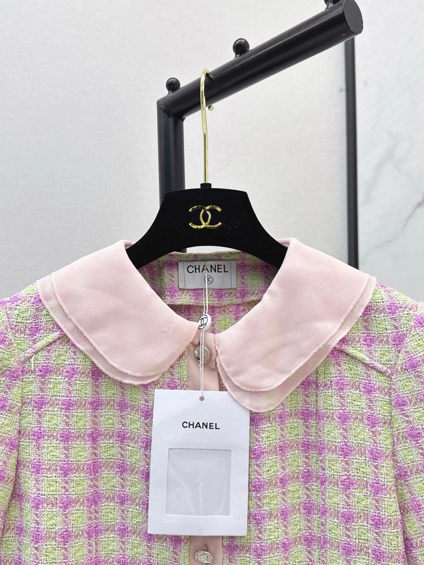 Chan 25ss woven crop jacket