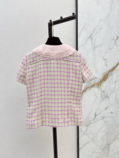 Chan 25ss woven crop jacket