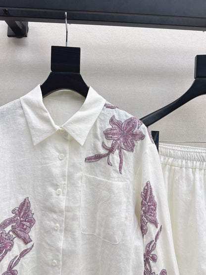Ch 25ss linen old money suit