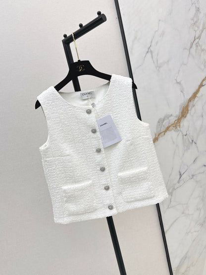 Chan 25ss woven vest