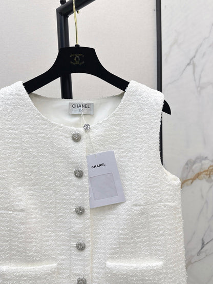 Chan 25ss woven vest