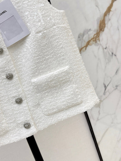 Chan 25ss woven vest