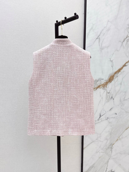 Ch 25ss woven vest