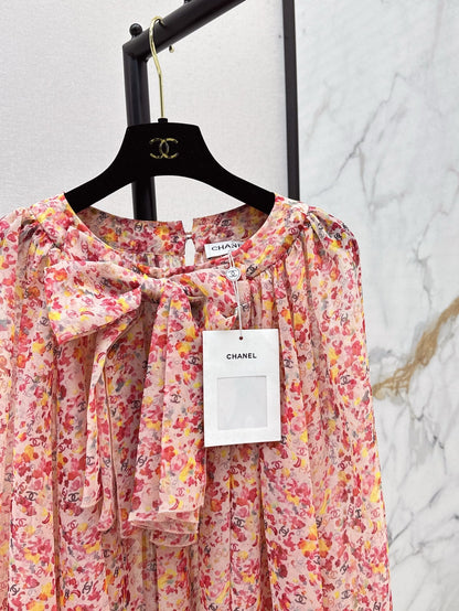 Chan 25ss Silk dress