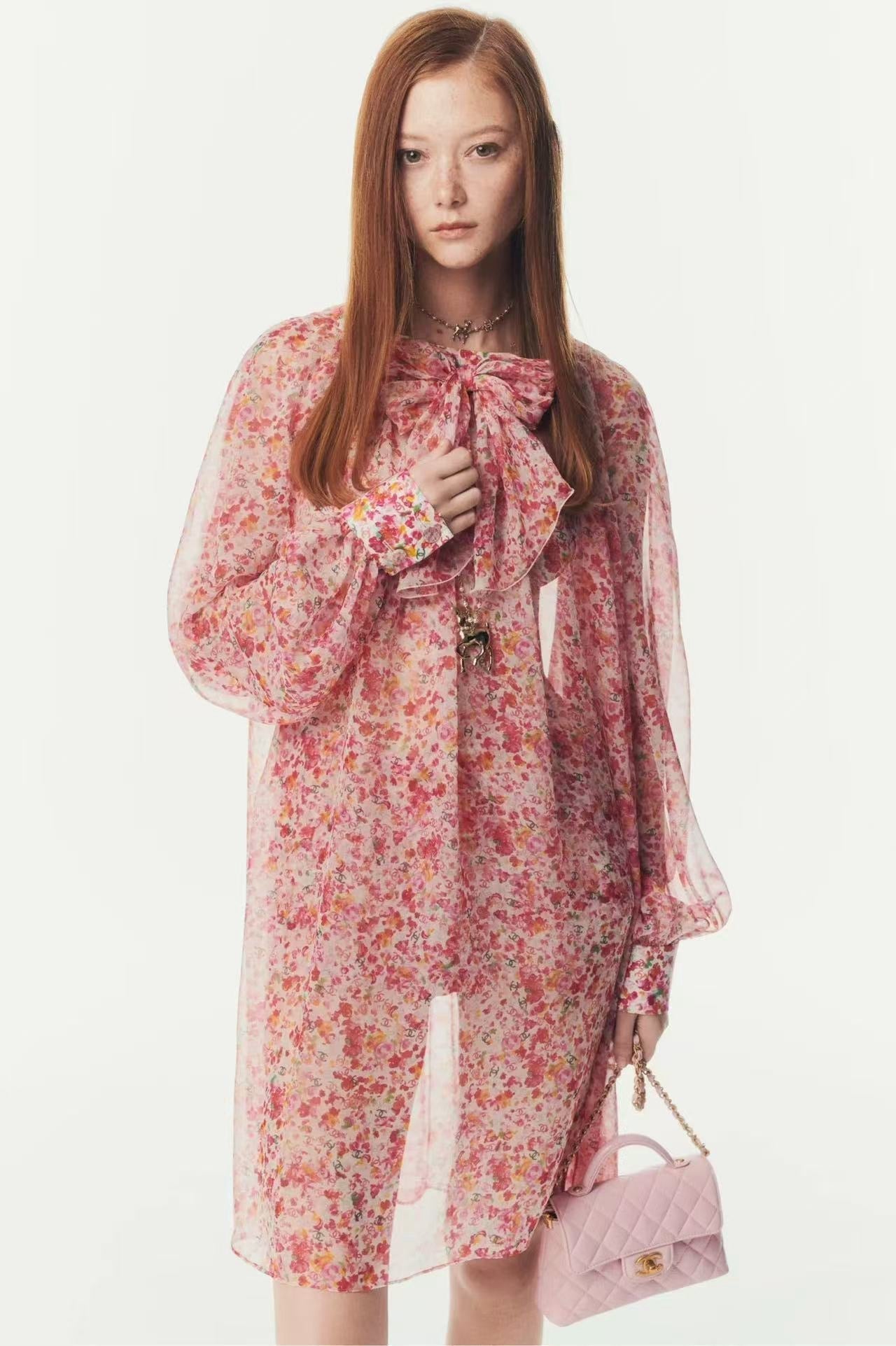 Chan 25ss Silk dress