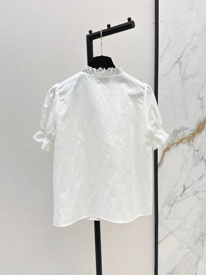 Chan 25ss lace shirt