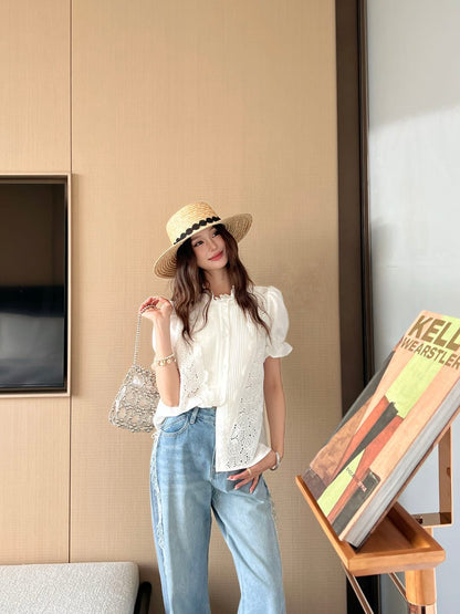 Chan 25ss lace shirt