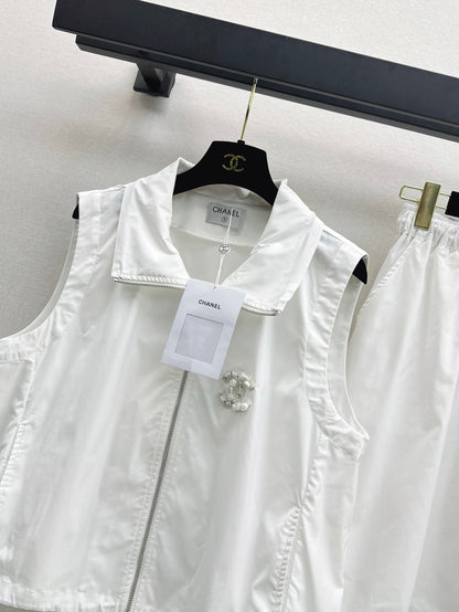 Chan 25ss vest skirt set